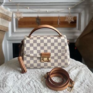 Sold on FB. Louis Vuitton Croisette Damier Azur